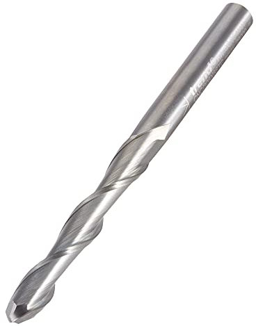 Trend CNC Bullnose Spiral Up-Cut Router Cutter, 6mm Shank, 6mm Cut Diameter & 42mm Cut Length, Solid Tungsten Carbide, CNC/306X6STC