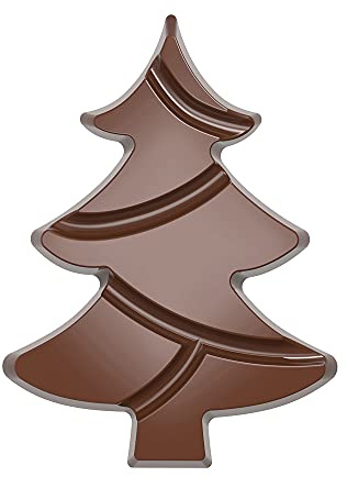 CW12008 Chocolate World Professional Polycarbonate Tablet Christmas Tree Mould Chocolatier Genuine
