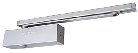 Ferme-porte Groom type GR 3400 BC pose type G force 3-4 avec frein à l'ouverture coloris blanc RAL 9016