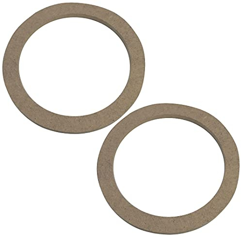 AERZETIX - C52054 - Satz von 2 Adaptern halterungen universelle lautsprecherringe Ø130mm - Ø150xØ118x8mm - abstandshalter Ring aus MDF für Lautsprecher Auto Fahrzeug beschallung