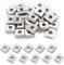 Qjaiune 25 dadi a T M6 scorrevoli in alluminio 3030, dadi a T scorrevoli M6 per stampante 3D, router CNC, profilo di estrusione in alluminio serie 3030 con slot da 8 mm