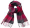 CALVIN & OLIVIA Schal mit Kaschmir-Haptik, weich, für den Winter, weich, Schottenkaro, mehrfarbig, Geschenk für Männer und Frauen, Schwarz, Grau, Rot, kariert, Standard