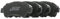 RIDEX Bremsbeläge Satz Bremsklötze Bremssteine Set Hinten | ECE-R90 402B1445