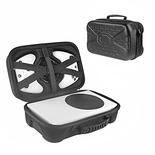JOYSOG Tragetasche für Xbox Series S, EVA-Hartschalentasche Aufbewahrungstasche für Xbox Series S Spielkonsole, tragbar, wasserdicht und stoßfest