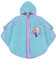 PERLETTI Disney Frozen Regen Poncho für Kinder - Die Eiskönigin Regen Cape Hellblau Wasserdicht für Mädchen mit Rosa und Lila Sternen - Elsa Anna Regenponcho Regenjacke mit Kapuze (Türkis, 3-6 Jahre)