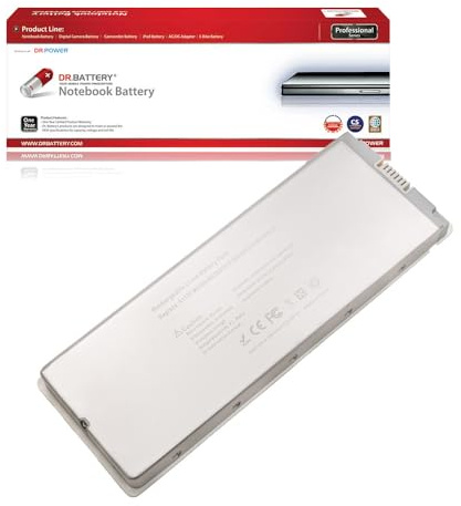 BattPit A1185 Akku Ersatz für Apple MacBook 13-inch (Mid, Late 2006) (Mid Late 2007) (Early Late 2008) (Early Mid 2009) A1181 661-3958 661-4255 661-4703 MA561LL/A MA566LL/A [10.8V / 60Wh]
