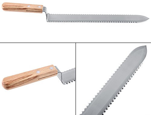 Honigschleuder, scharf gezacktes Edelstahl-Entdeckelungsmesser, Z-förmiger, ultradünner Schabehonig für Imker, der Honigbienenzucht extrahiert