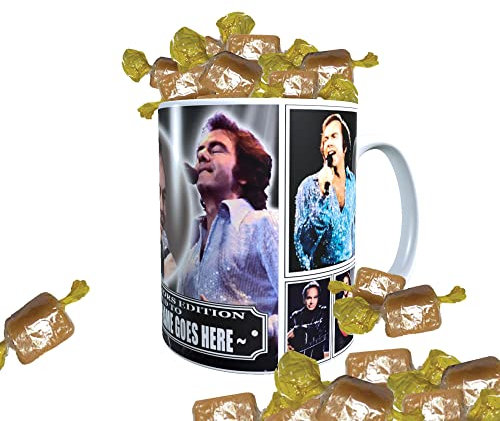 Diamond The-Jazz-Singer Celebrity Icon Personalised Mug with Choice of Sweets Gift Neil