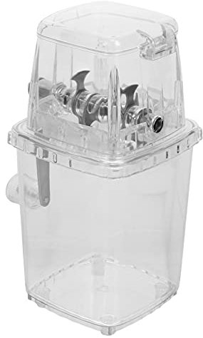 Luxshiny Manueller Eiscrusher Für Zuhause Büro Und Outdoor Tragbar Und Kompakt Mit Handkurbel Für Schnelles Zerkleinern Von Eiswürfeln