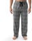 Izod Herren Heather Flanell-Schlafhose Pyjamahose, Anthrazit/Schwarz kariert, Small