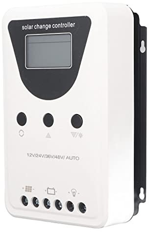 Contrôleur de solaire PWM, détection automatique 48V 36V 24V 12V, régulateur de panneau solaire avec écran LCD, lot de support, boost, flotteur, d'égalisation 100A
