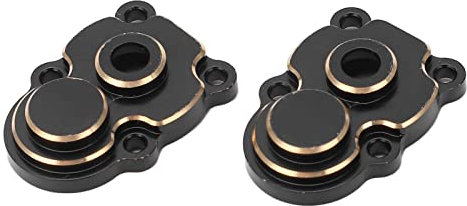 RiToEasysports 2PCS RC Brass Knuckle Weight, Black Front and Rear Door Axle Gear Covers for Fms 1/24 Fcx24 Climbing Bikes Car Model Accessory Model Toy