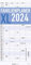 Familienplaner XL 2024 mit 5 Spalten - Familien-Timer 22x45 cm - Offset-Papier - mit Ferienterminen - Wand-Planer - Familienkalender - Alpha Edition