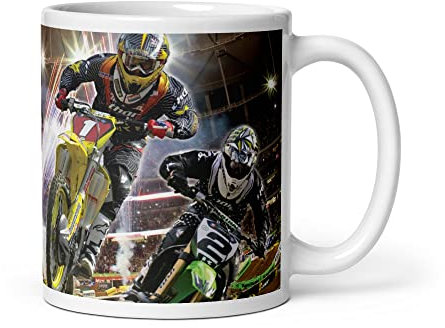 Mug Blanc Moto Cross - Idée cadeau