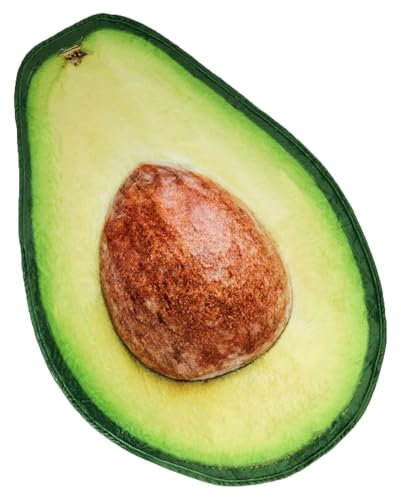 Excervent Realistische Obst-Acocado-Decke für Erwachsene und Kinder, 290 g/m², lustige, realistische Lebensmitteldecke, superweiche Flanell-Überwurfdecken, 152,4 cm