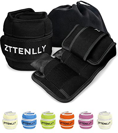 ZTTENLLY Verstellbare Knöchelgewichte für Damen, Herren und Kinder, 1 Paar 5, 10, 15, 18, 9 kg Bein-Handgelenk-Knöchel-Gewichtsriemen für Yoga, Wandern, Laufen, Aerobic, Pilates, Cardio