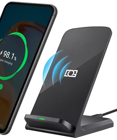 OneCut Wireless Charger, 15W Induktive Ladestation Schnellladefunktion für iPhone 16/15/14/13/12,Galaxy S25/S24/S23/S22/S21, Google Pixel 9 Pro 8 7 a 6 Schnelles Kabelloses Ladegerät
