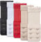 Frauen-BH-Verlängerung 2 Haken 3 Reihen elastische BH-Verlängerung Band einstellbare weiche BH-Träger-Verlängerungen (5 Farbe)