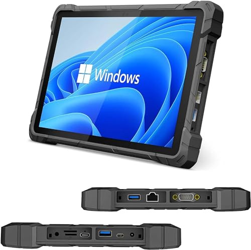 Rugged Outdoor Tablet Win 11-HEIGAOLAPC 10.1 Industrial Tablet PC IP67 Waterproof, J4105, 8GB Ram 128GB Rom, 8000mAh Battery, 1280*800 Display, SIM 4G LTE, WiFi, HDMI 2,0, Type-C 3,1, 2 USB3,0, RS232