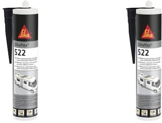 Sika – Dichtstoff – Sikaflex-522 schwarz – ideal für Fugen – innen und außen – UV-stabil und witterungsbeständig – gute Haftung -300 ml (Packung mit 2)