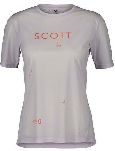 Scott W Trail Flow S/sl Tee Lila - Leichtes schnelltrocknendes Damen Mountainbike Kurzarmtrikot, Größe S - Farbe Misty P