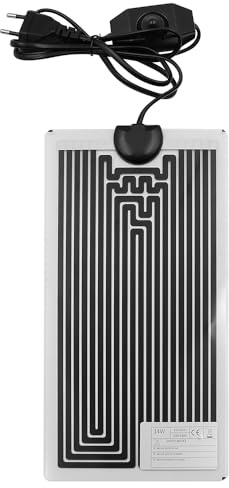 CENPEK Kleine Heizmatte, 15 x 28 cm, 14 W, Heizmatte mit Thermostat, Temperaturregelung für Reptilien, Schlangen, Eidechsen, Geckos, Spinnen, Raupen, Aquarium-Heizkissen