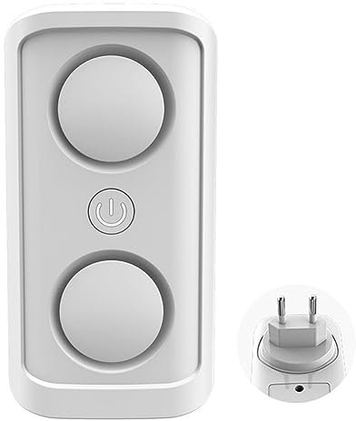Fiorky Repelente de Ratones Electrónico Ultrasónico Repelente de Mosquitos Electrónico de Alta Potencia Repelente de Mosquitos para el Hogar Auto Oficina (Blanco UE)