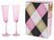Paris Hilton Champagnerflöten-Geschenk-Set in Herzform, elegantes, handgefertigtes Glasgeschirr-Set, perfekt für Feiern, Hochzeiten oder jeden besonderen Anlass, 2-teiliges Set, 155 ml, Rosa