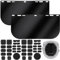 Feekoon 2 Pack Face Shield Ersatzlinse mit Helmpolster, getönter Vollgesichtsschutz kompatibel mit Hobart 770580, Helm Ersatz Schaumstoffpolster Kits für Schweißen, Schleifen, DIY, Cosplay Helm