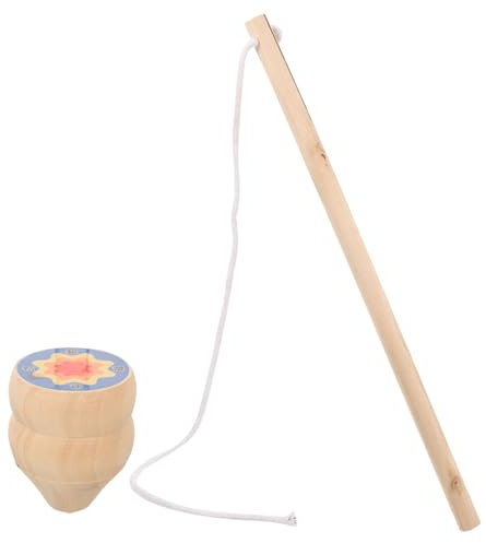 MUSISALY Holzkreisel Spielzeug Mit Peitsche Langlebiges Traditionelles Kreiselspielzeug Für Junge Mädchen Und Senioren Geeignet Für Drinnen Und Draußen