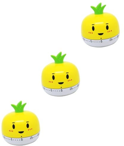 Amosfun 3St Tomaten-Timer volumni volummie Crackers dauerkekse die köchin Elektrowerkzeuge einzigartige Küchentimer visueller Timer Neuheit Küchentimer Küchenuhr Küchenerinnerung Yellow