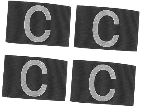 Anneome 4stücke Kapitänsbinde Für Fußball Verschleißfest Und Praktisch Mit Klarem Druckdesign Und Leuchtenden Farben Geeignet Für Erwachsene Mannschaftskapitän