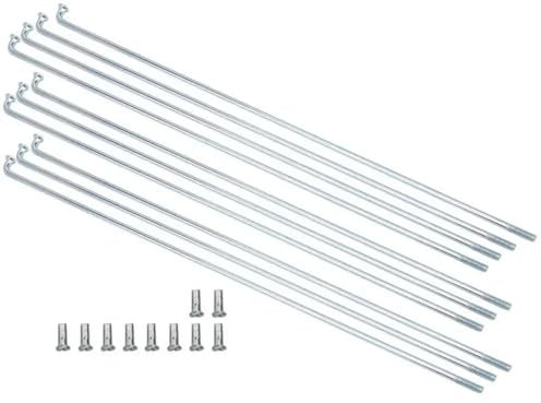 ZWCSHUU Fahrradspeichen 40 Teile/los Elektrische Fahrrad Speichen 13G 2,2mm 151-250mm Faltrad Berg Edelstahl Mit Nippel(240mm)