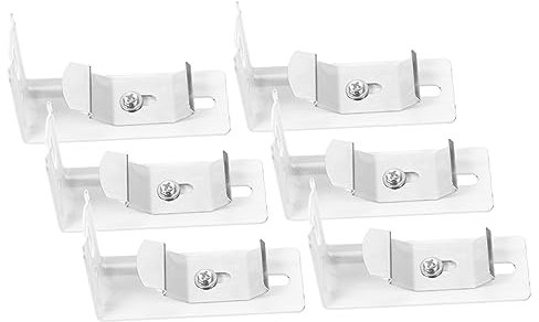 Zerodeko 6stücke Jalousiehalterungen Für Vertikaljalousien Jalousieclips Für Volants Halterungen Aus Metall Korrosionsbeständig Und Kratzfest Installieren Passend Für Perforierbare Wände Fü