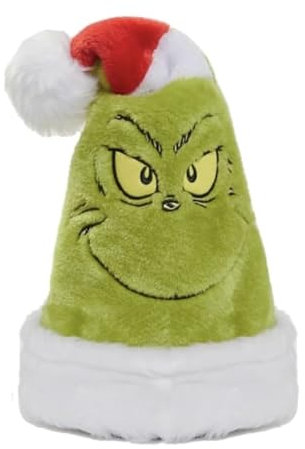 Bargain Lovers Grinch Wackelmütze Weihnachtsmütze Einheitsgröße X-MAS Neuheit Beanie - Grinchmas Festivitie Mütze -
