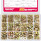YEEZET 1092pcs M4 M5 M6 M8 M10 Schrauben und Muttern Kit, Klasse 8,8 Heavy Duty Sechskantschrauben Sortiment Set, 21 Gebräuchlichste Größen, Gelbe Verzinkung