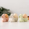 Eeierbecher Ostern Kaninchen Eierbecher Porzellan, 3er Set Keramik Ostern Deko Hase Eierständer, Kaninchen Eierhalter Lustig Eierbecher für Tischdeko Ostergeschenke