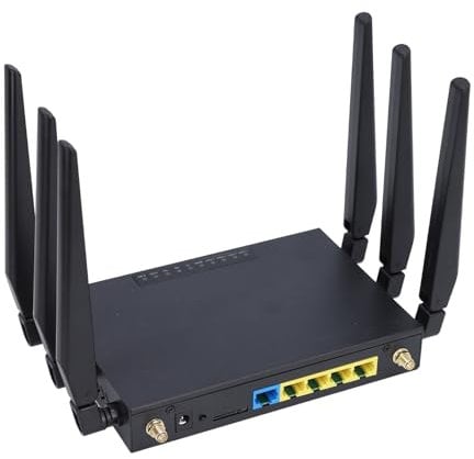 Router per Scheda SIM 5G CPE con Slot per Scheda SIM, Router Wi Fi 6 Modem 5G Dual Band per Router Wireless Ad Alta velocità per Interni da Ufficio Smarthome (Spina europea)