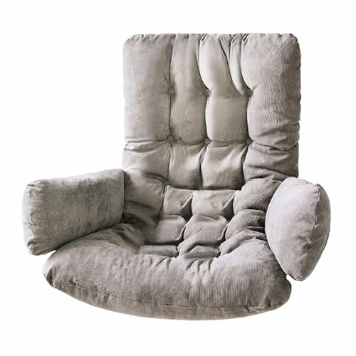 ASIAD Hängesessel Kissen, Garten Polster, Auflage für Hängeschaukel, Hängekorb Sitzkissen, Waschbar Schaukelstuhl Sitzkissen Hängestuhl Sitzauflage,50 * 125 cm,Grau