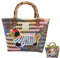 Einkaufskorb Geflochten aus Kunststoff, Strandtasche Stroh Groß, Korbtasche Handtasche, Strohtasche, Vintage Basttaschen Damen Sommer, Wasserdicht Einkaufstasche Geflochtene Tasche (Dackel)