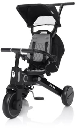 ZOPA Dreirad X Trike 7in1 – Mitwachsendes Kinder Dreirad ab 1,5 Jahren – Faltbar – Mit Schiebestange & Sonnendach – Kompakt & Reisetauglich – 20 kg Belastbarkeit – Inkl. Tragetasche