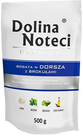 Dolina Noteci Premium Wet Dog Food 150g - Various Flavours, MIX OF TASTE (150 g (Pack of 1), Cod Broccoli)