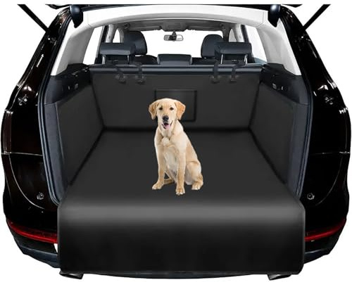 SUV Dog Boot Liner for Porsche Cayenne Coupe 2020-2026, Waterproof Rear Trunk Mat with Bumper Flap, Non-Slip & Scratch-Resistant Pet Cargo Cover, Car Boot Protector for Dogs