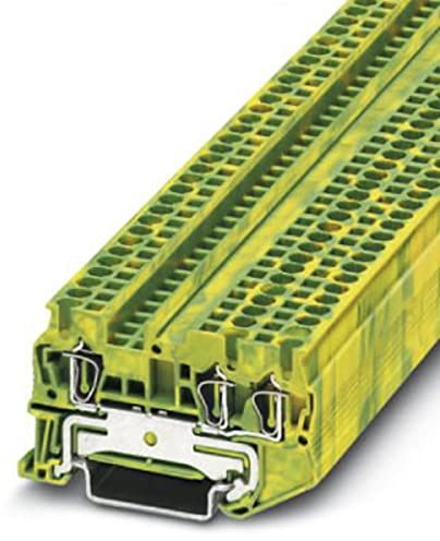 Phoenix Safe Contact PHOE 3-Leiter-Durchgangsklemme ST 2,5-Twin PE grün-gelb, 50 Stück