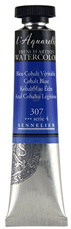 SENNELIER L'Aquarelle French Watercolor, 21ml Tube, S4 Cobalt Blue