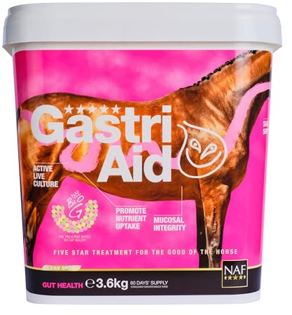 NAF Five Star GastriAid 3.6kg – Daily Gastric Supplement for Horses – Supports Stomach Lining, Gut Health & Digestive Comfort – With Prebiotics, Probiotics & Herbal Extracts