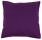 Hans-Textil-Shop Kissenbezug 30x30 cm Uni Lila Dunkel Baumwolle Dekokissen Kissenhülle Couchkissen Sofakissen Deko Reißverschluss