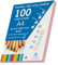 DOHE - Papier A4 coloré de 80 g rose pastel - 100 feuilles 30191