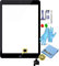 Premium Retina Touchscreen Glas Digitizer für iPad mini 1st und iPad mini 2 Generation Display mit Orig. LVA Flexkabel, IC-Chip und Homebutton inkl. 9-in-1 Profi Werkzeugsset - SCHWARZ Black