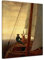 Bilderdepot24 Bild auf Leinwand | Caspar David Friedrich Auf dem Segler in 30x40 cm als Wandbild | Wand-deko Dekoration Wohnung alte Meister | NEU-180201-30x40-sds